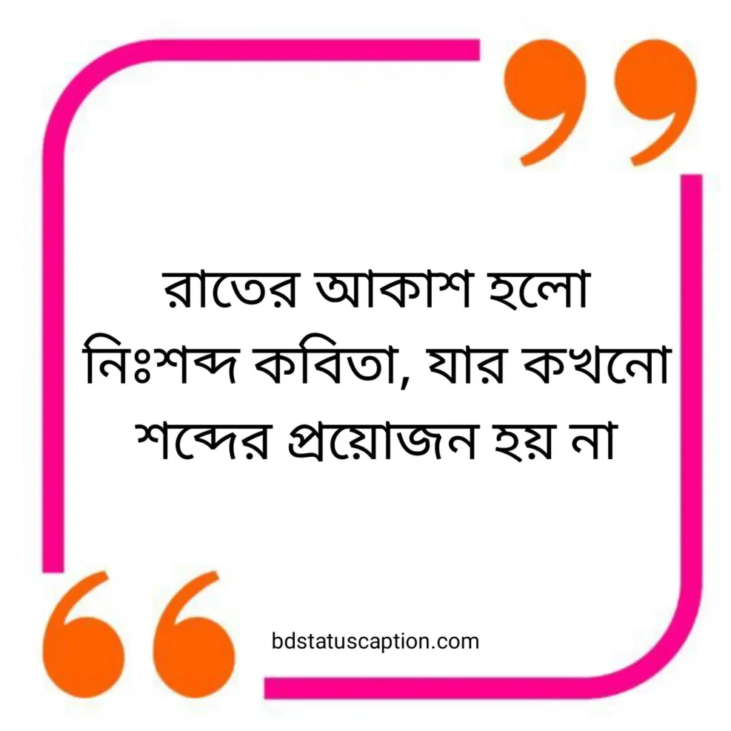420+ রাতের আকাশ ক্যাপশন ও সেরা স্ট্যাটাস উক্তি 2025